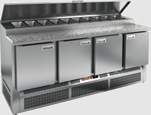 Стол холодильный HiCold PZE1-1111/GN камень