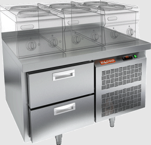 Стол морозильный HiCold GN 2/BT LT