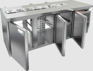 Стол холодильный HiCold SL2T-111/GN