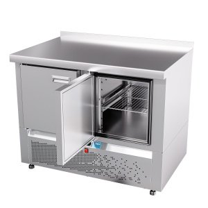 Стол морозильный Abat СХН-70Н-01 двери 2, с бортом