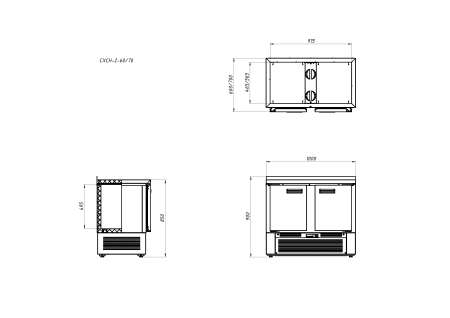 Стол холодильный Arkto СХСН-2-70