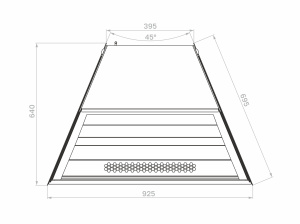 Витрина кондитерская Carboma K70 VV-3 STANDARD 9005 (версия 2.0)