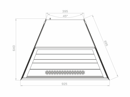 Витрина кондитерская Carboma K70 VV-3 STANDARD 9005 (версия 2.0)
