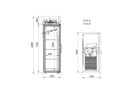 Шкаф морозильный Arkto F1.0-G