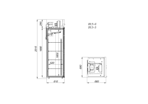 Шкаф холодильный Arkto D0.5-S