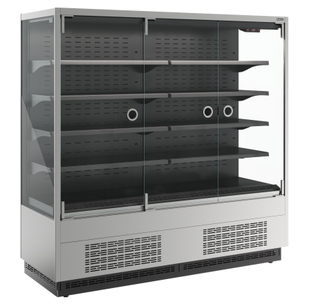 Горка холодильная Carboma FC20-07 VM 1,9-1 LIGHT фронт X0 9006-9005 (версия 2.0)