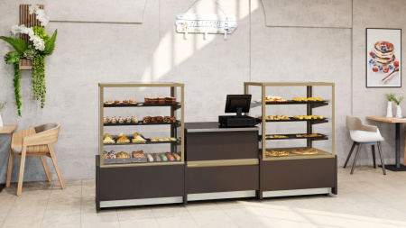 Витрина нейтральная Carboma KC70 N 1,3-1 LIGHT 0102-0109 (1,3 Cube)